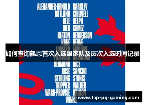 如何查询凯恩首次入选国家队及历次入选时间记录